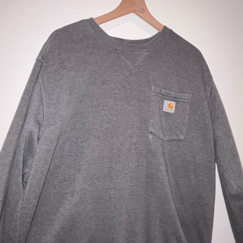 Carhartt Heather Gray Crewneck Sweatshirt